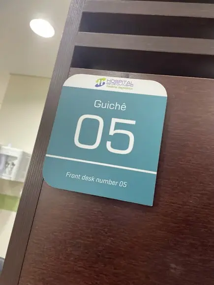 Placa Identificação de Sala - Modelo Caulim