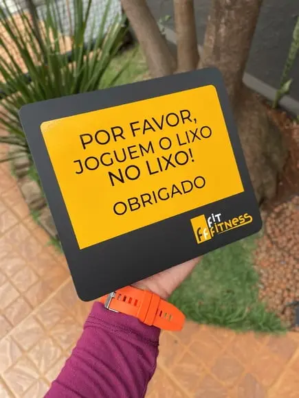 Placa Identificação de Sala - Modelo Caulim
