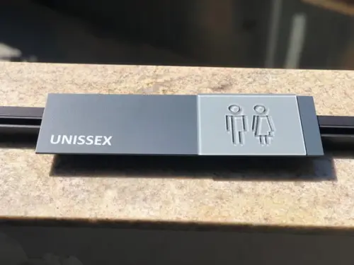 Placa Identificação de Sala - Modelo Fuchsita Acrilico