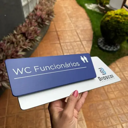 Placa Identificação de Sala - Modelo Onix