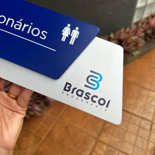 Placa Identificação de Sala - Modelo Onix