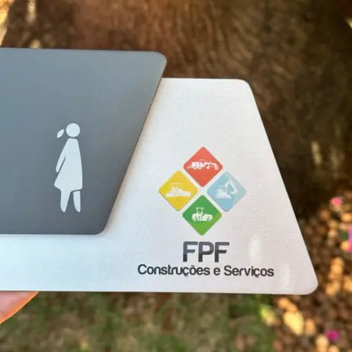 Placa Identificação de Sala - Modelo Onix