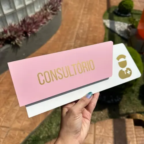Placa Identificação de Sala - Modelo Onix