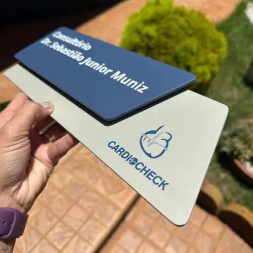 Placa Identificação de Sala - Modelo Onix