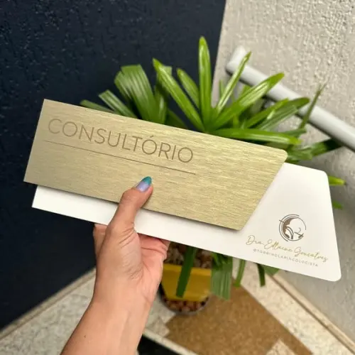 Placa Identificação de Sala - Modelo Onix