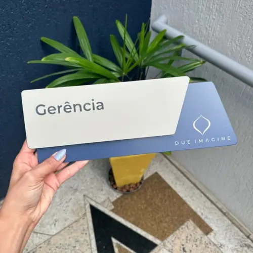 Placa Identificação de Sala - Modelo Onix