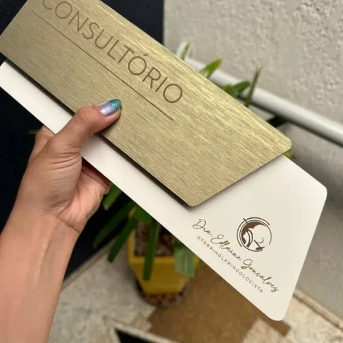 Placa Identificação de Sala - Modelo Onix