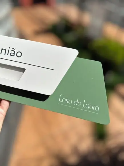 Placa Identificação de Sala - Modelo Onix Flag
