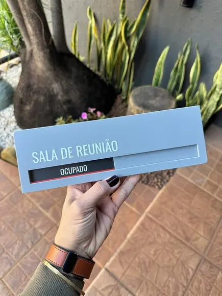 Placa Identificação Porta - Livre Ocupado