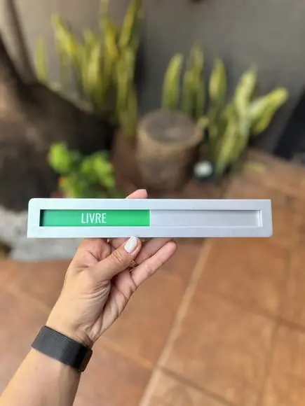 Placa Identificação Porta - Livre Ocupado