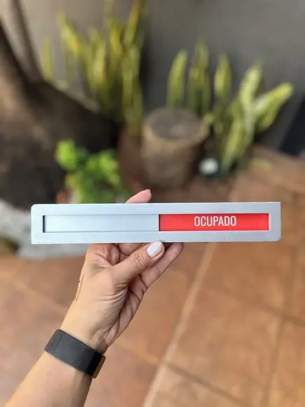 Placa Identificação Porta - Livre Ocupado