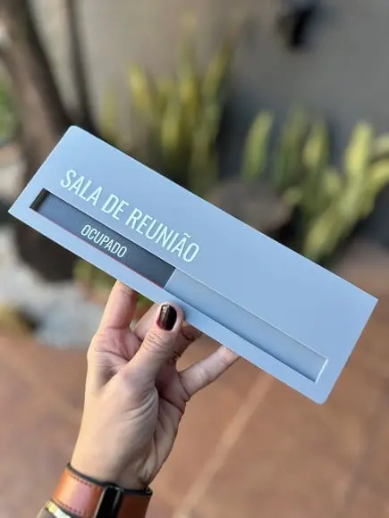 Placa Identificação Porta - Livre Ocupado