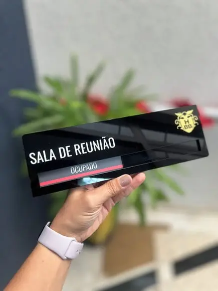 Placa Identificação Porta - Livre Ocupado