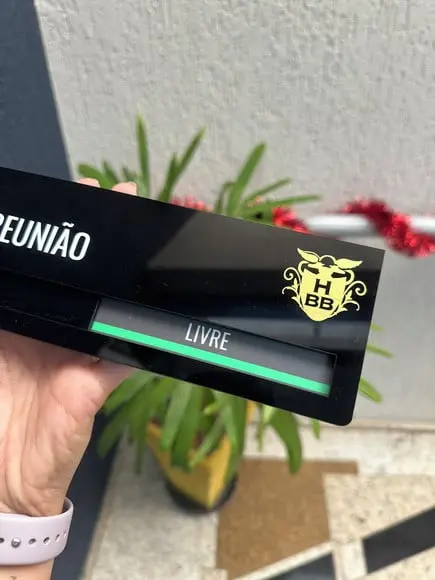 Placa Identificação Porta - Livre Ocupado