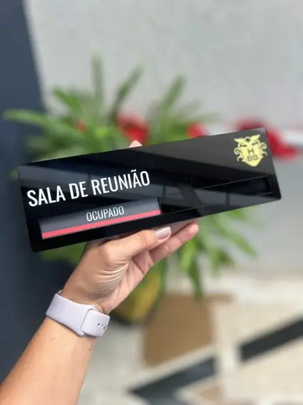 Placa Identificação Porta - Livre Ocupado