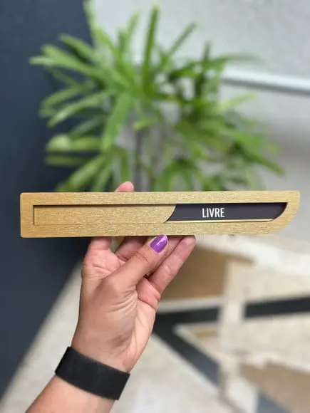 Placa Identificação Porta - Livre Ocupado