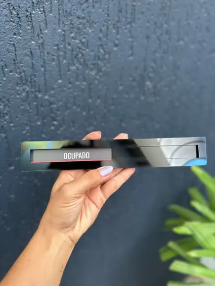 Placa Identificação Porta - Livre Ocupado