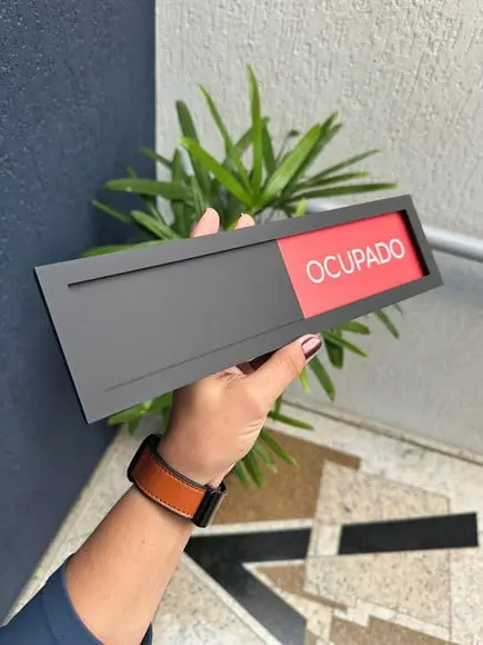 Placa Livre e Ocupado