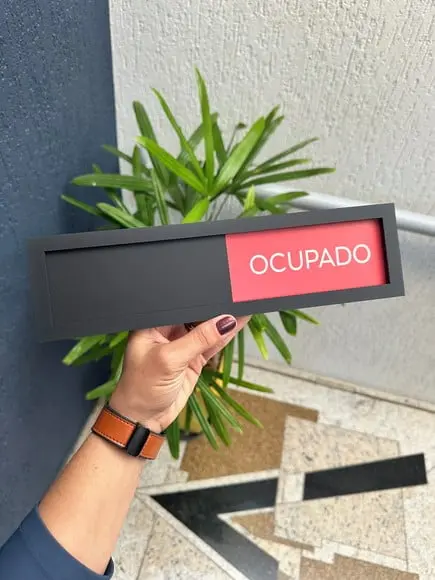 Placa Livre e Ocupado
