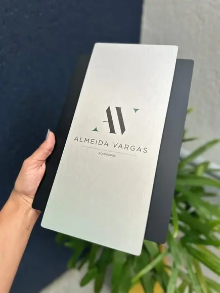Placa Modelo Topázio Personalizada - Acm +inox 20x32