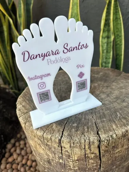 Placa Pix Personalizada 17 - Podóloga