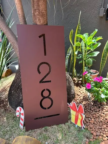 Placa Residencial - Número Casa 90x40