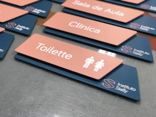 Placas de Identificação de Sala - Modelo Onix