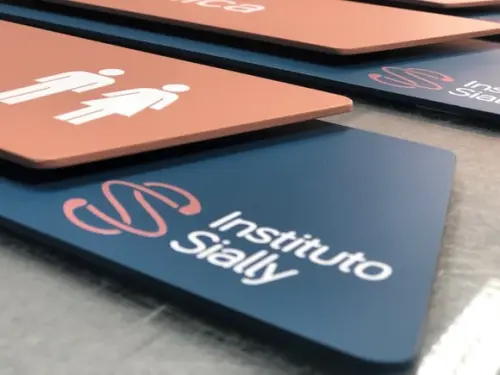 Placas de Identificação de Sala - Modelo Onix
