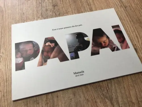 Quadro dia dos pais personalizado