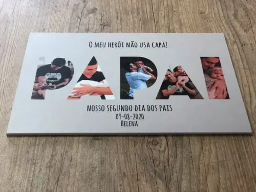 Quadro dia dos pais personalizado