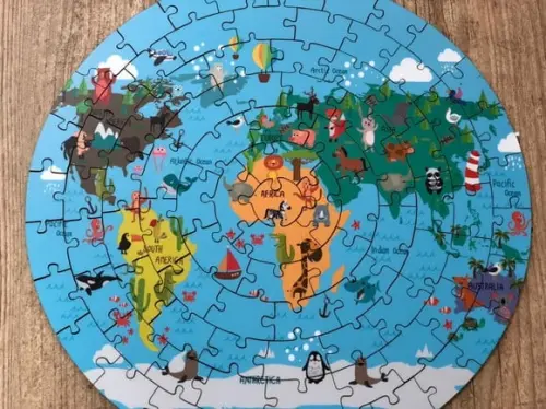 Quebra Cabeça Mapa Mundi