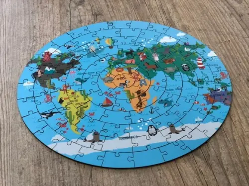 Quebra Cabeça Mapa Mundi