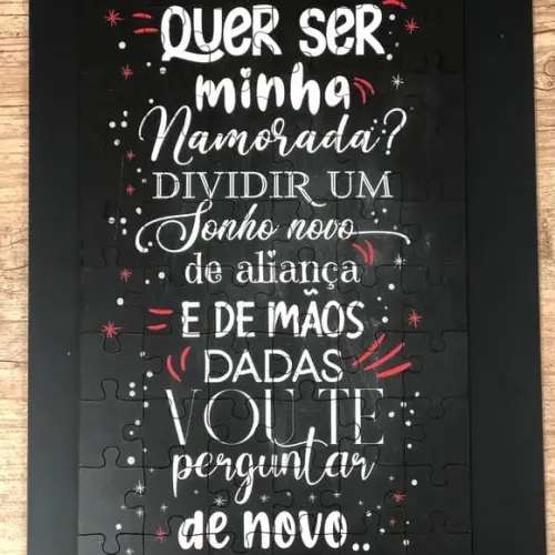 Quebra cabeça Quer ser minha namorada?