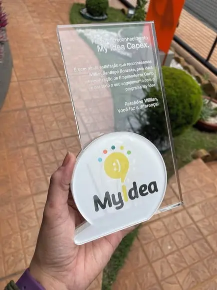 Troféu Homenagem em Acrílico