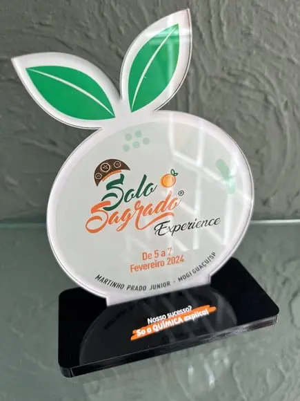 Troféu Homenagem em Acrílico