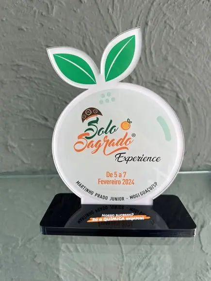 Troféu Homenagem em Acrílico