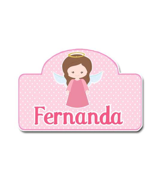 Anjo - Placa batizado