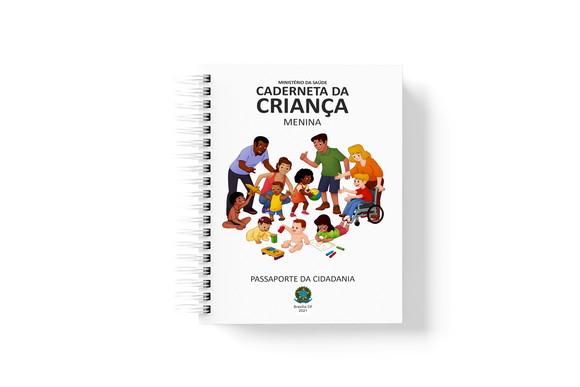 Caderneta de Vacinação -flores e Passarinhos