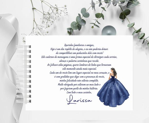 Caderno de Assinaturas e Mensagens - 15 Anos