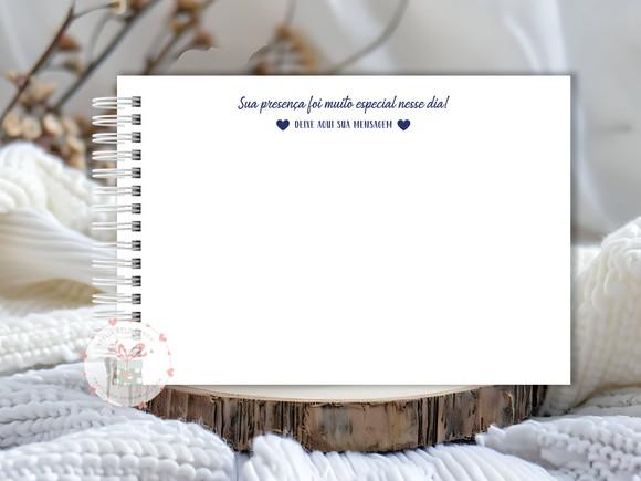 Caderno de Mensagens e Caneta - Debutante