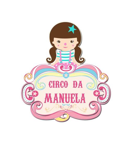 Circo rosa - Placa em pvc