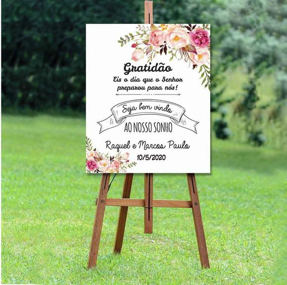 Combo - Chalkboard Casamento +2 Placas para Daminhas