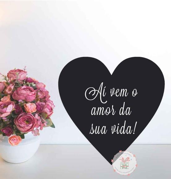 Combo -quadro Casamento +1 Placa Lua de Mel +placa Coração