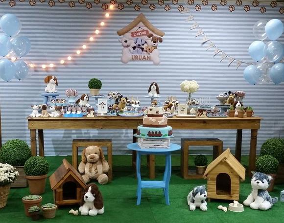festa Cachorrinhos - Placa
