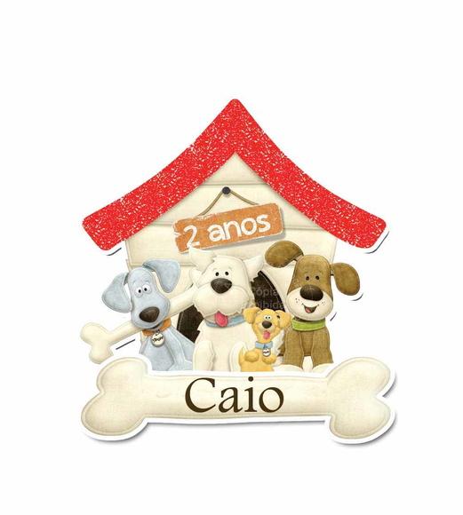 festa Cachorrinhos - Placa