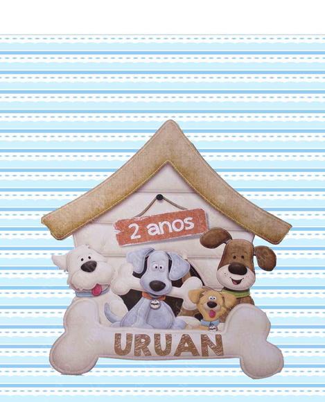 festa Cachorrinhos - Placa