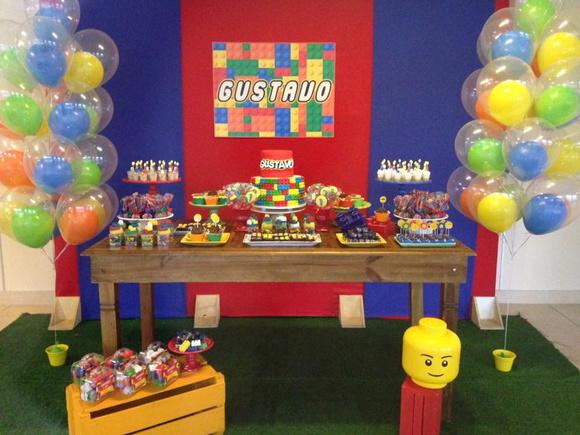 Festa lego - Placa decorativa
