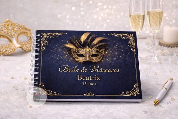 Livro de Assinaturas e Mensagens - Baile de Máscaras