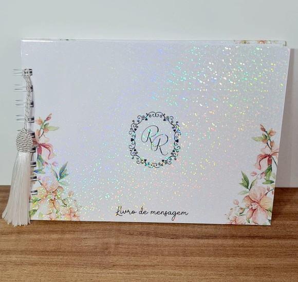 Livro de Assinaturas e Mensagens - Casamento