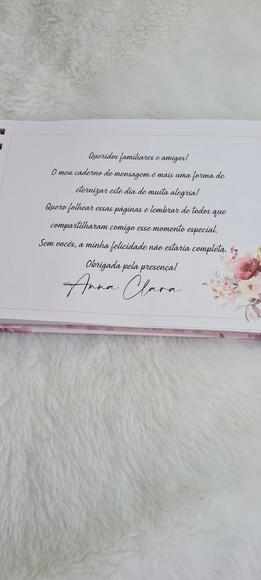 Livro de Assinaturas e Mensagens - 15 Anos